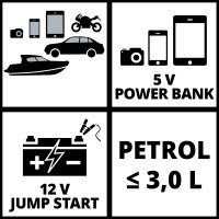 Einhell Power Bank Jump-Start CE-JS 8/1 Starthilfe Power Bank