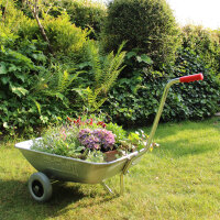 Schubkarre Einhandkarre Traglast 100 kg Volumen 75 L PU-Reifen Friedhofskarre Gartenkarre
