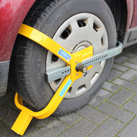 Radkralle für Auto & Anhänger – Parkkralle mit Schloss für 13–15 Zoll Reifen bis 225 mm