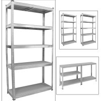 4x Schwerlastregal 180x90x40 cm 875 kg mit 5 Böden je Regal