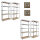 4x Schwerlastregal 180x90x40 cm 875 kg mit 5 Böden je Regal
