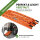 TRUTZHOLM 2x Auffahrrampe klappbar 228 cm Traglast 680 kg Alu orange gelocht Rampen Motorradrampen