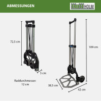 Aluminium Sackkarre klappbar 80 kg Traglast geringes Eigengewicht
