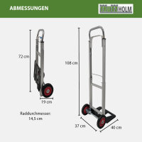 Aluminium Sackkarre klappbar 90kg Traglast Transportkarre Stapelkarre Handkarre Karre