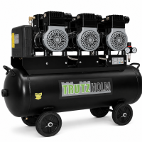 Flüster Kompressor Luftdruckkompressor 100L Kessel...