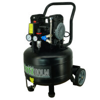 Silent Flüsterkompressor 36L vertikal Kompressor leise 900 W, 62dB, 8 bar inkl. Zubehör