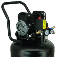 Silent Flüsterkompressor 36L vertikal Kompressor leise 900 W, 62dB, 8 bar inkl. Zubehör