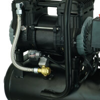 Silent Flüsterkompressor tragbar 9L Kompressor leise, ölfrei, 900 W, 57 dB(A) , 8 bar inkl. Zubehör
