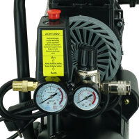 Silent Flüsterkompressor tragbar 9L Kompressor leise, ölfrei, 900 W, 57 dB(A) , 8 bar inkl. Zubehör