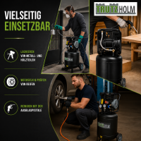 Silent Flüsterkompressor 50L vertikal Kompressor 1500W ,62dB, 8 bar