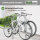 2x Fahrradanlehnbügel 115 x 78 cm Stahl feuerverzinkt Ø 49 mm zum Einbetonieren Fahrradständer Typ H
