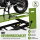 Motorradhebebühne hydraulisch 450 kg Extra-Breit 68 cm Parallelhub Montagerampe Heber in grün