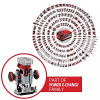 Einhell Akku-Oberfräse Kantenfräse TP-RO 18 Set Li BL - Solo