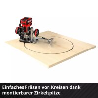 Einhell Akku-Oberfräse Kantenfräse TP-RO 18 Set Li BL - Solo