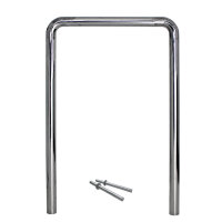 Fahrradanlehnbügel 118 x 78 cm Edelstahl Ø 60...