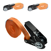 2x Ratschen Spanngurt Spanngurte Orange 1-tlg 4m 0,8t...