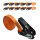 10x Ratschen Spanngurt Spanngurte Orange 1-tlg 4m 0,8t 800kg Schwarzes Schloss