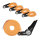 4x Spanngurt mit Ratsche 6m einteilig 800kg 0,8t orange