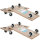 4er Set Transportroller SOFT WHEEL indoor MDF Platte 200 kg