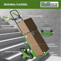 Treppensackkarre klappbar höhenverstellbar große Ladefläche 113 cm Höhe Stahl Treppensteiger