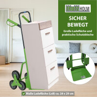 Treppensackkarre klappbar höhenverstellbar große Ladefläche 113 cm Höhe Stahl Treppensteiger
