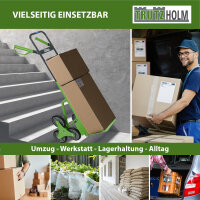 Treppensackkarre klappbar höhenverstellbar große Ladefläche 113 cm Höhe Stahl Treppensteiger