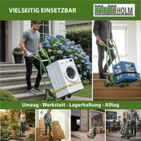 Treppensteiger Sackkarre XXL  pannensichere Räder 118 cm Höhe Treppensackkarre Sicherheitsgriffe