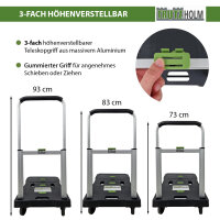 Plattformwagen klappbar Traglast 150 kg 3-fach höhenverstellbarer Griff Vollgummiräder