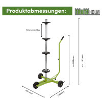 Felgenbaumwagen fahrbar 60x83x119 cm Traglast 100 kg Felgenbaum Reifenständer Reifenwagen Felgenständer