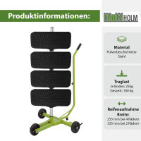 Felgenbaumwagen fahrbar 60x83x119 cm Traglast 100 kg Felgenbaum Reifenständer Reifenwagen Felgenständer
