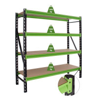 Industrieregal Milo 200x190x60 cm steckbar, erweiterbar 4...