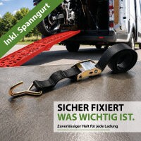 TRUTZHOLM 1x Auffahrrampe klappbar 228 cm Traglast 340 kg Alu gelocht Rampe Motorradrampe rot