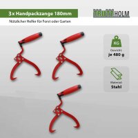 3er Set Handpackzange Packzange Holzzange Handhebehaken Sappie Holzgreifer Forstzange #1