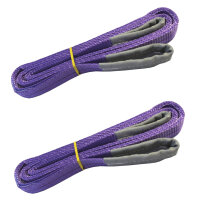 2x Hebeband 1000 kg 1 to lila 4 m Hebegurt Hebeschlinge...