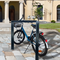 Fahrradanlehnbügel 116,5x77 cm Flachstahl 13 mm Anthrazit Einbetonieren Fahrradständer Parker Typ U