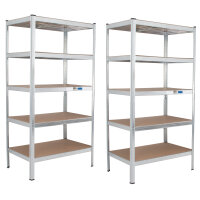 2x Schwerlastregal 180x90x60cm Lagerregal Werkstattregal...