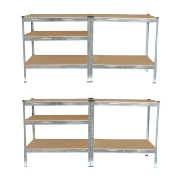 2x Schwerlastregal 180x90x60cm Lagerregal Werkstattregal Weitspannregal Traglast je 875 kg