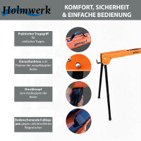 4x Arbeitsbock, Gerüstbock, Klappbock, bis 500 kg, Klappbarer Metallbock mit Griff