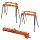 4x Arbeitsbock, Gerüstbock, Klappbock, bis 500 kg, Klappbarer Metallbock mit Griff