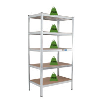 4x Schwerlastregal 180x90x60cm Lagerregal Werkstattregal Weitspannregal Traglast 875 kg