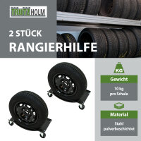 2x Rangierhilfe für PKW 900 kg/Paar Stahl 360° Lenkrollen Rangierroller Rangierschale Wagenheber