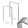 TRUTZHOLM 2x Fahrradanlehnbügel 117x80 cm massiver Edelstahl 12 mm