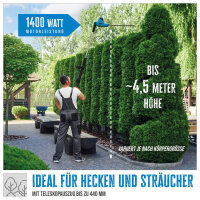 Güde Teleskop Heckenschere GTHS 6045.1 95102 Garten Heckenschnitt schwenkbar