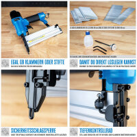 Güde Druckluft Klammergerät Nagler Tacker incl. Klammern und Nägel 40220 im Koffer