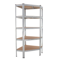 Regalsystem 3-teilig - 1x Eckregal 180x75x75x30x30 cm & 2x Lagerregal 180x90x30 cm 2625 kg