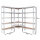 Regalsystem 3-teilig - 1x Eckregal 180x75x75x30x30 cm & 2x Lagerregal 180x90x30 cm 2625 kg