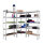 Regalsystem 3-teilig - 1x Eckregal 180x75x75x30x30 cm & 2x Lagerregal 180x90x30 cm 2625 kg