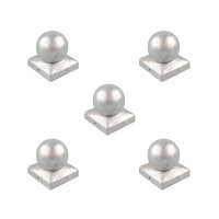 5x Pfostenkappe verzinkt 121 mm Kugel Abdeckkappe...