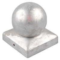 5x Pfostenkappe verzinkt 121 mm Kugel Abdeckkappe für Pfosten 12 x 12 cm
