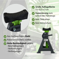 Unterstellbock 2 Stück, 3 Tonnen Traglast pro Stütze Höhe von 300 - 430 mm